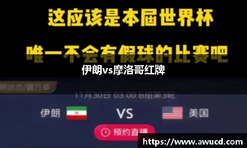 伊朗vs摩洛哥红牌
