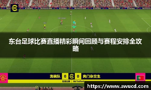 东台足球比赛直播精彩瞬间回顾与赛程安排全攻略