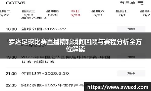 罗达足球比赛直播精彩瞬间回顾与赛程分析全方位解读